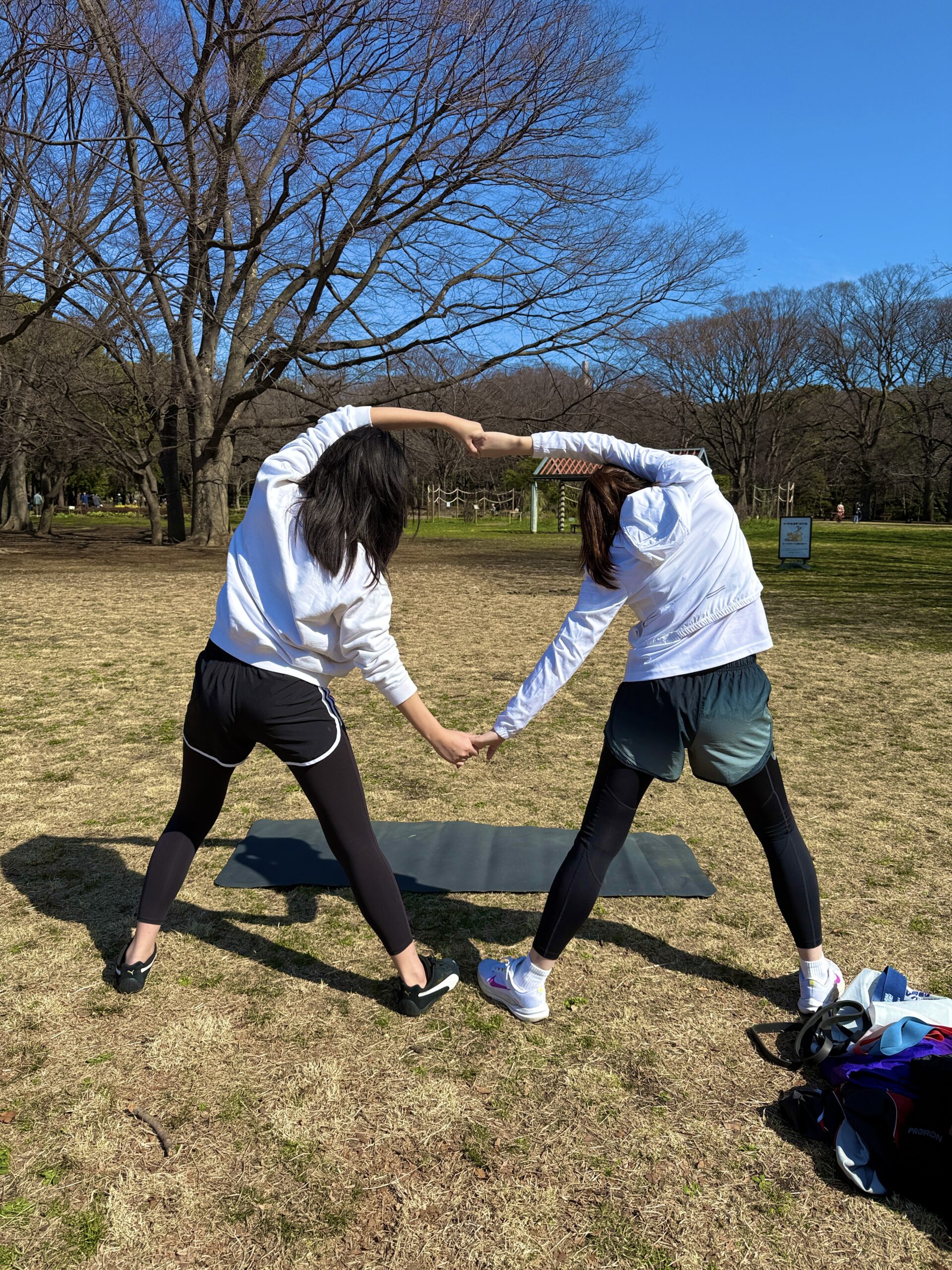代々木公園でのグループトレーニング