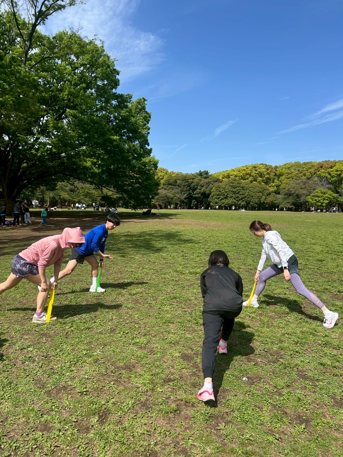 代々木公園トレーニングの様子