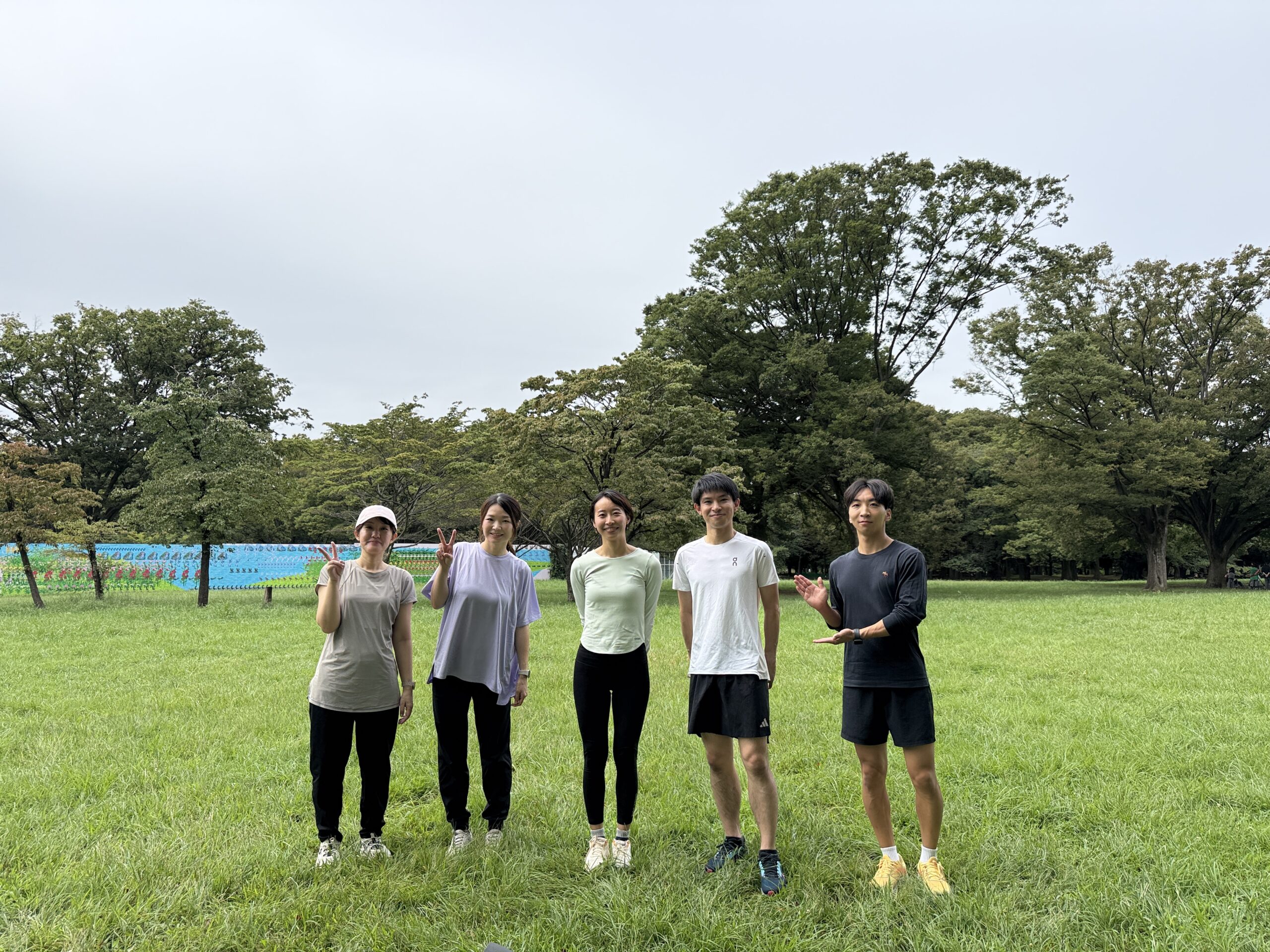 代々木公園での公園トレーニング